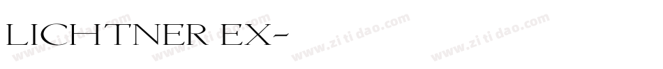 Lichtner Ex字体转换